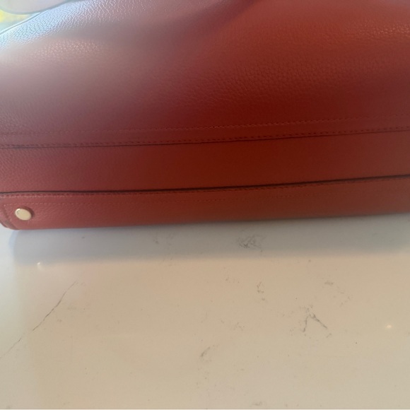 Kate Spade Orange Leather Tote Bag